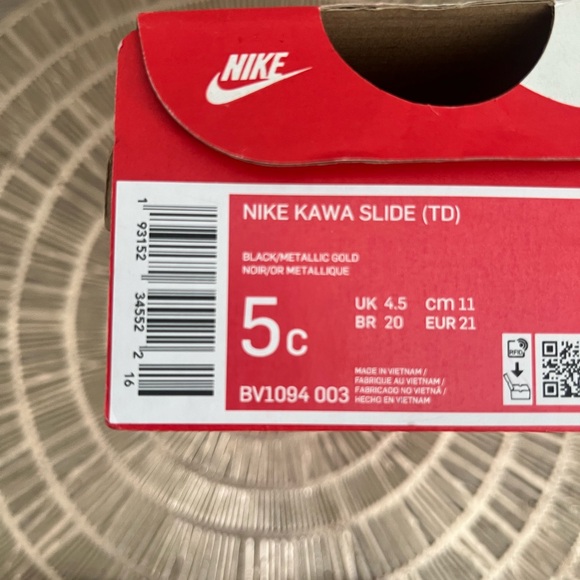 Brand New !! NIKE KAWA SLIDE (TD) 5C - Picture 6 of 6